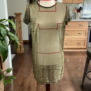 Forever 21 Sheer Metallic Dress